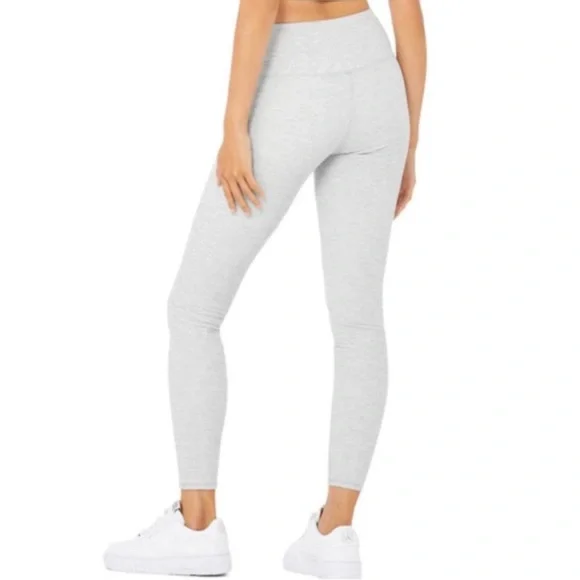 Alo Yoga High Waist Micro Waffle Low Key Leggings Sz M - Picture 2 of 7